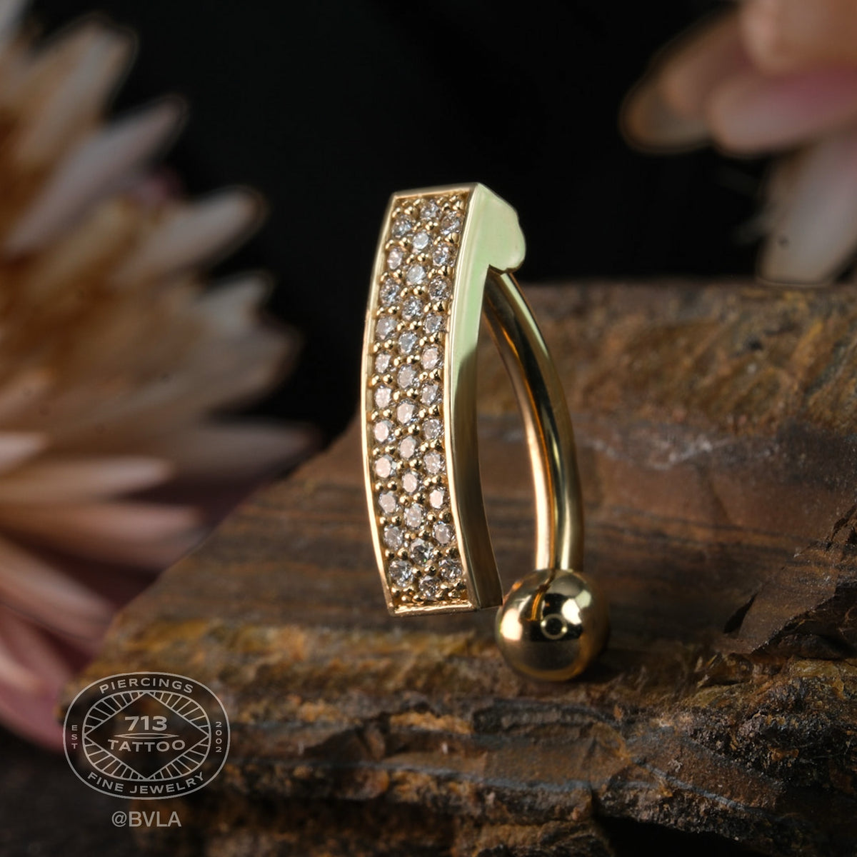 BVLA - KANARI COMFORT FIT - 14KT SOLID GOLD - NAVEL CURVE