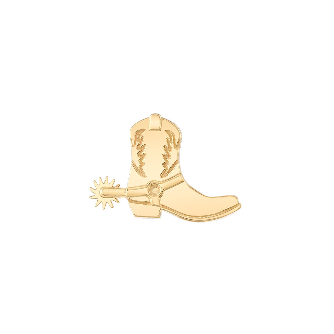 BVLA - BOOTS WITH SPUR - 14KT SOLID GOLD - THREADED END
