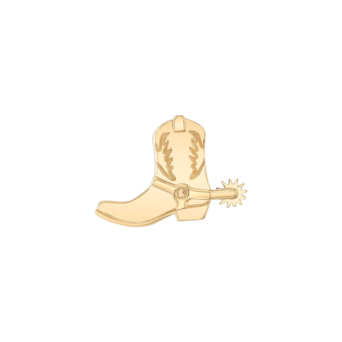 BVLA - BOOTS WITH SPUR - 14KT SOLID GOLD - THREADED END