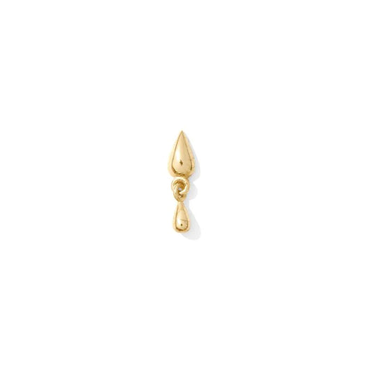 TAWAPA - STORM - 14KT SOLID GOLD - THREADLESS END