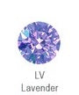 NeoMetal - FLOWER - LAVENDER CZ - Titanium - Gem 1.5mm, or 2mm - THREADLESS END