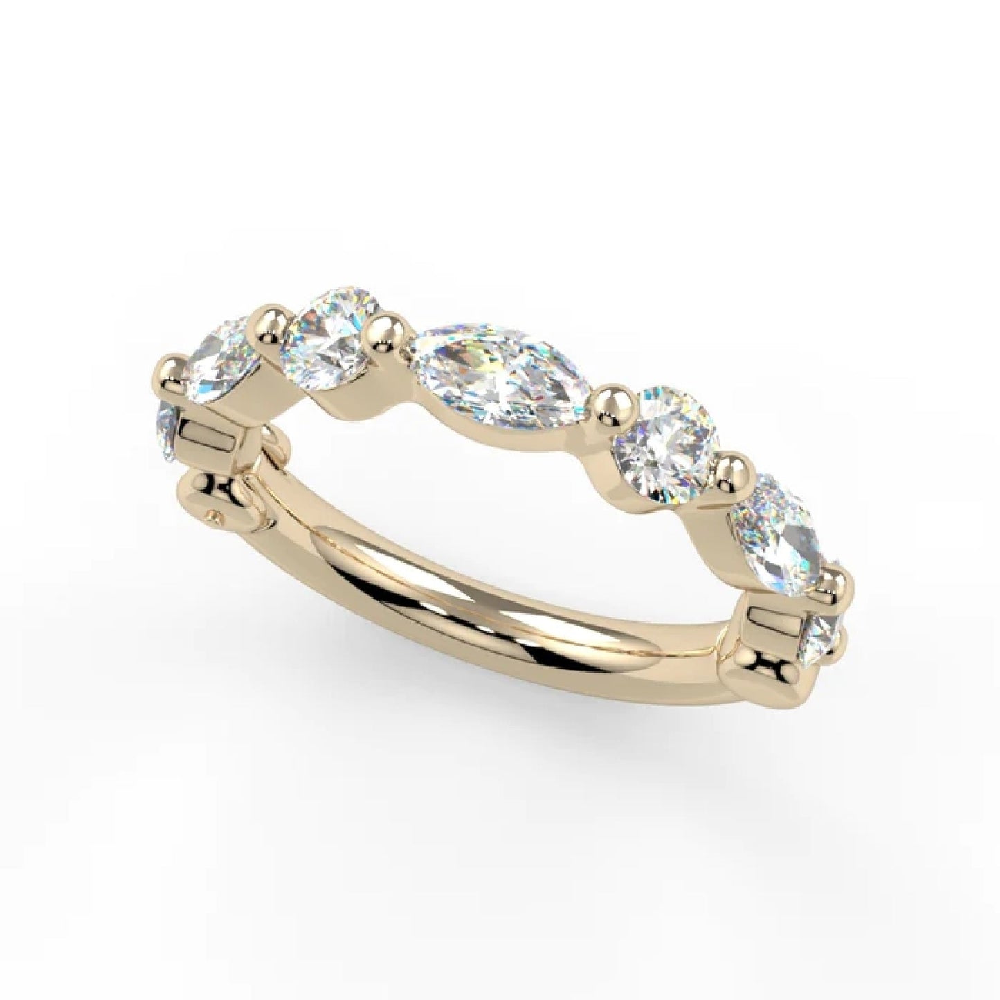 KIWI DIAMOND - LUANA CLICKER - NAVEL CONFIGURATION - 16G 7/16" - Genuine S1 Diamonds