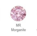 NeoMetal - FLOWER - MORGANITE CZ - Titanium - Gem 1.5mm, or 2mm - THREADLESS END