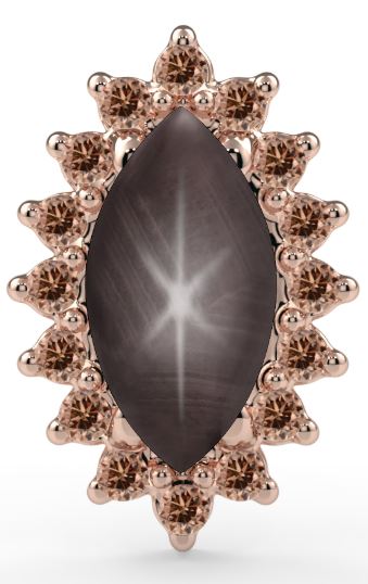 KIWI DIAMOND - MARQUISE SANA - 14KT SOLID GOLD - THREADED END