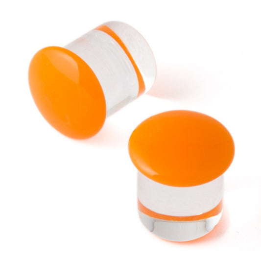 GORILLA GLASS - COLOR FRONT - ORANGE - GLASS - PLUGS
