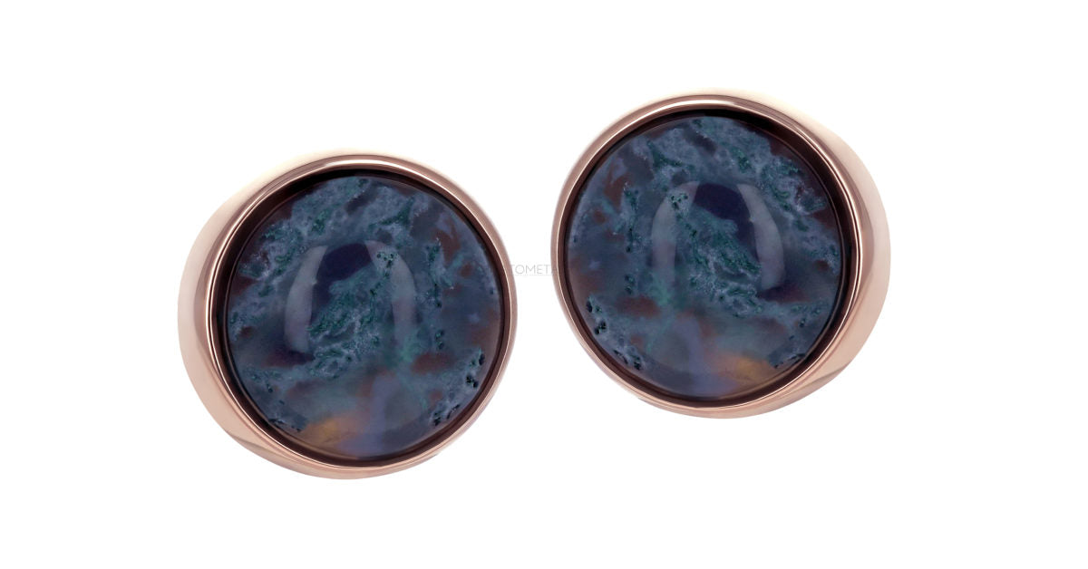 ANATOMETAL - OPAL CABOCHON BEZEL (4mm) - 18KT SOLID GOLD - THREADLESS END