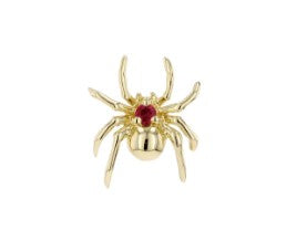 MODERN MOOD - PIPPA SPIDER - 14KT SOLID GOLD - THREADLESS END