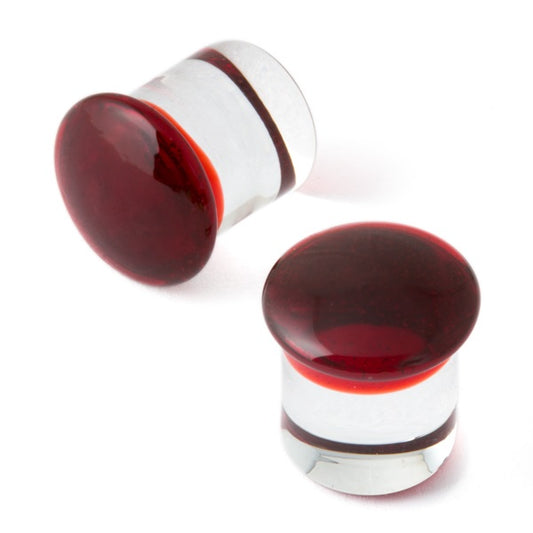 GORILLA GLASS - COLOR FRONT - RUBY - GLASS - PLUGS