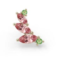 KIWI DIAMOND - SABINE SMALL END - 14KT SOLID GOLD -THREADED END