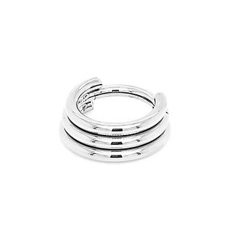 ZADAMER JEWELRY - TRIPLE HINGED RINGS - TITANIUM - CLICKER