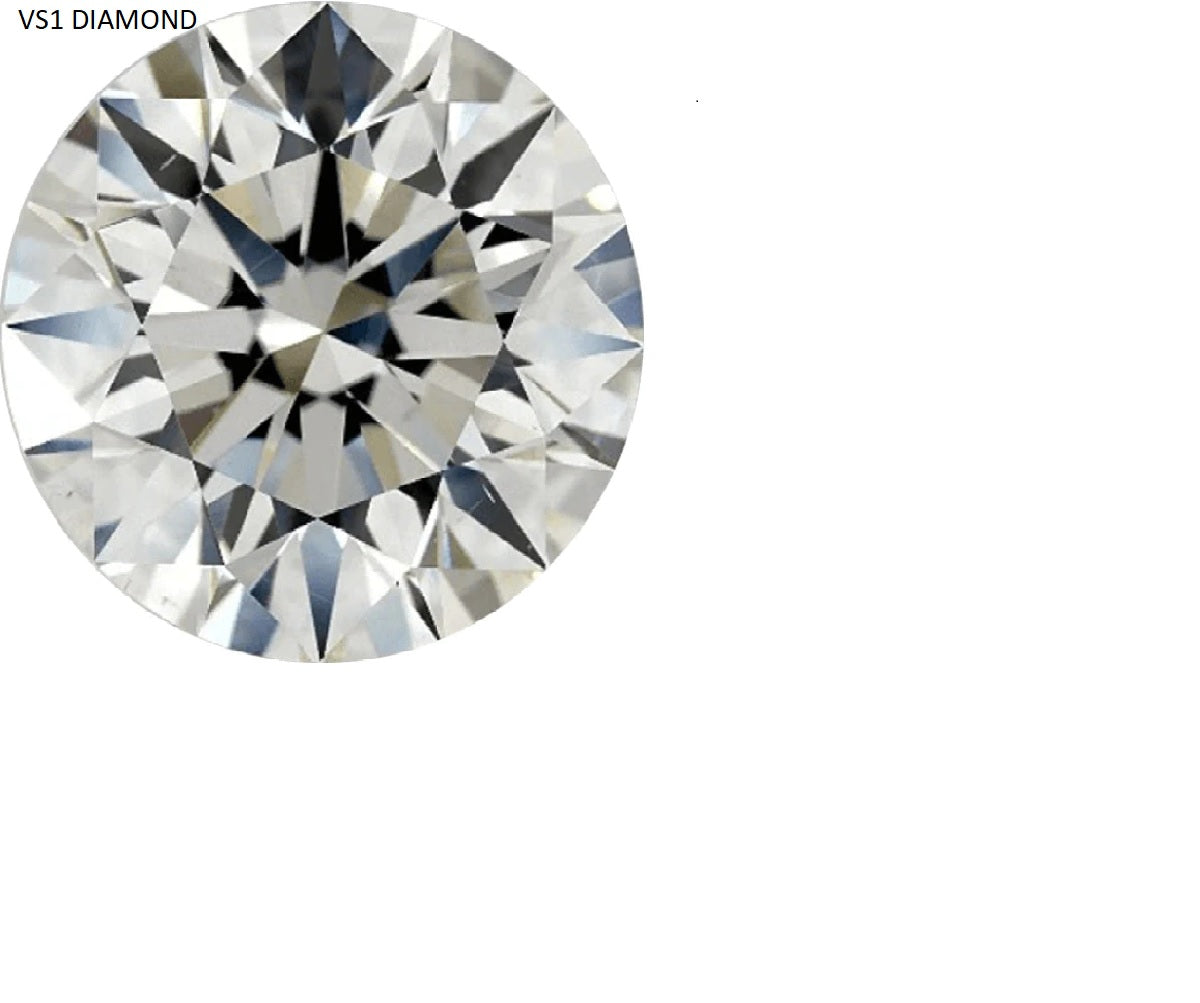 Kiwi Diamond - NORTH STAR END - 14kt Solid Gold  - THREADLESS