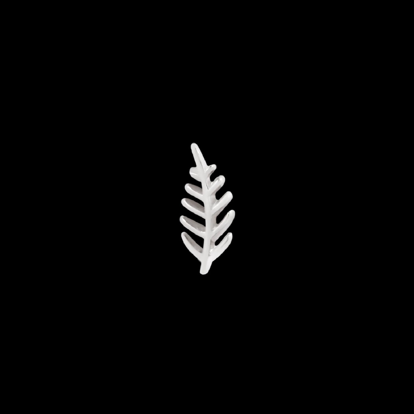 MAYA JEWELRY - WEE FRONDS - 14KT SOLID GOLD - THREADLESS END