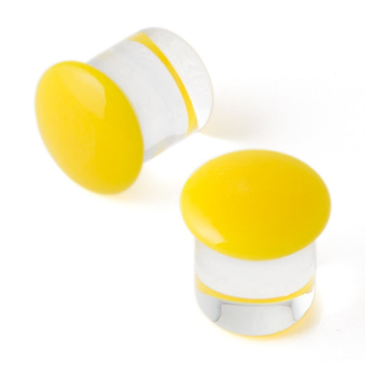 GORILLA GLASS - COLOR FRONT - YELLOW - GLASS - PLUGS