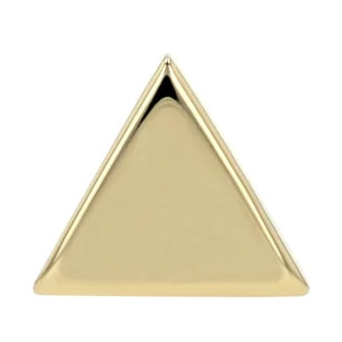 ANATOMETAL - TRIANGLE - POLISHED - 18KT SOLID GOLD - THREADLESS END