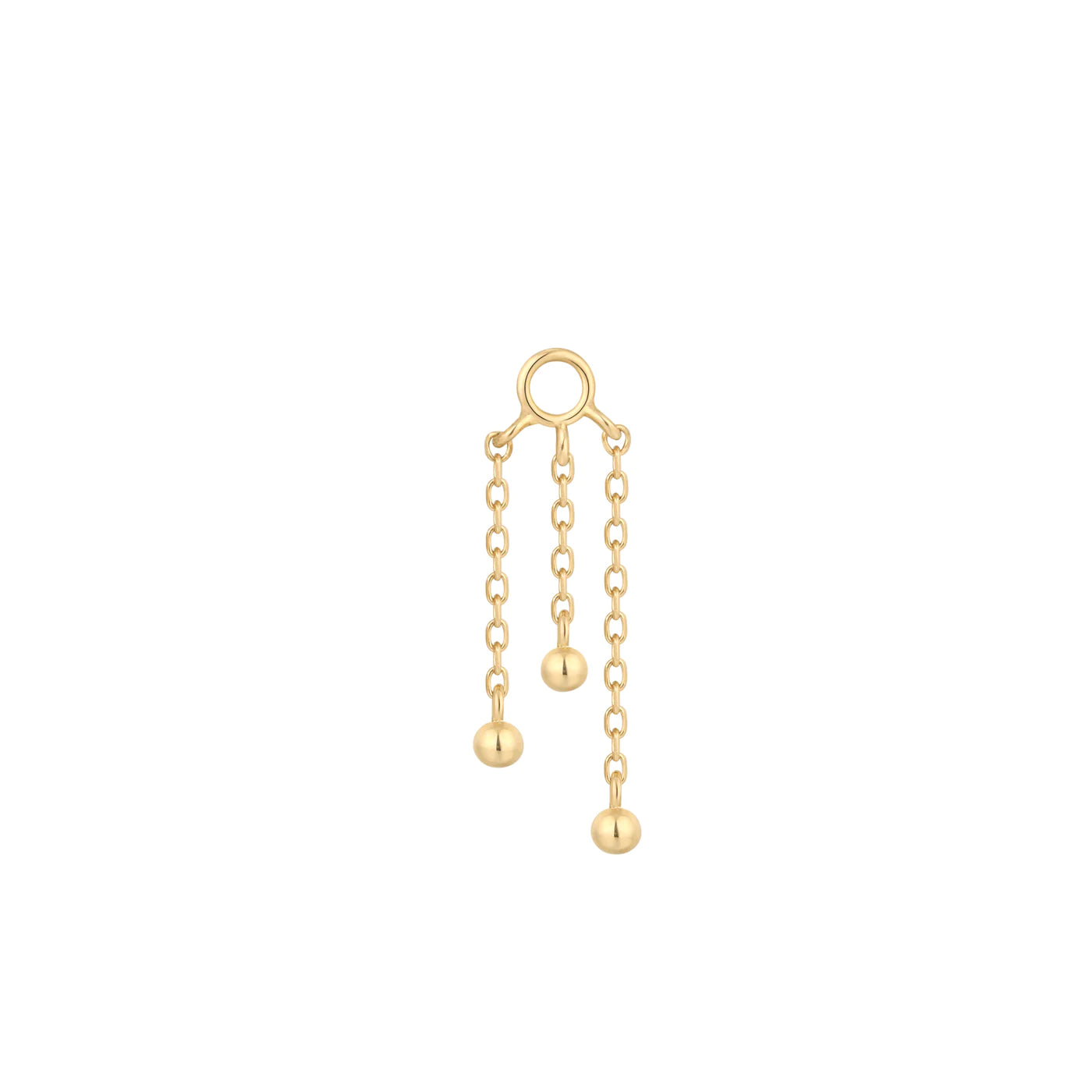 BUDDHA JEWELRY - DANCING QUEEN - 14KT SOLID GOLD - CHARM - CHAIN