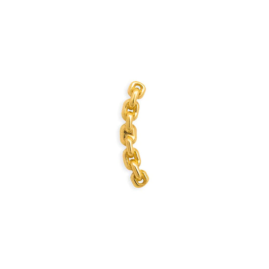 TAWAPA - CHAINLINK - 14KT SOLID GOLD - THREADLESS END