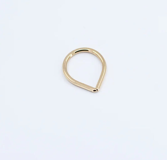 DUSK BODY JEWELRY - POINTY BOIS - 16G- 14KT SOLID GOLD - SEAM RING