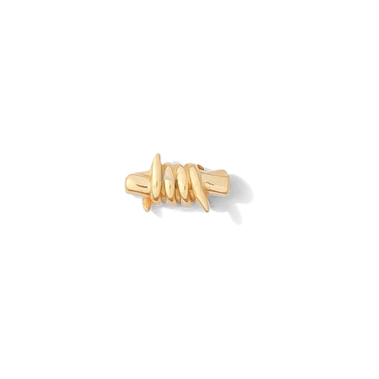 TAWAPA - BARBED WIRE - 14KT SOLID GOLD - THREADLESS END