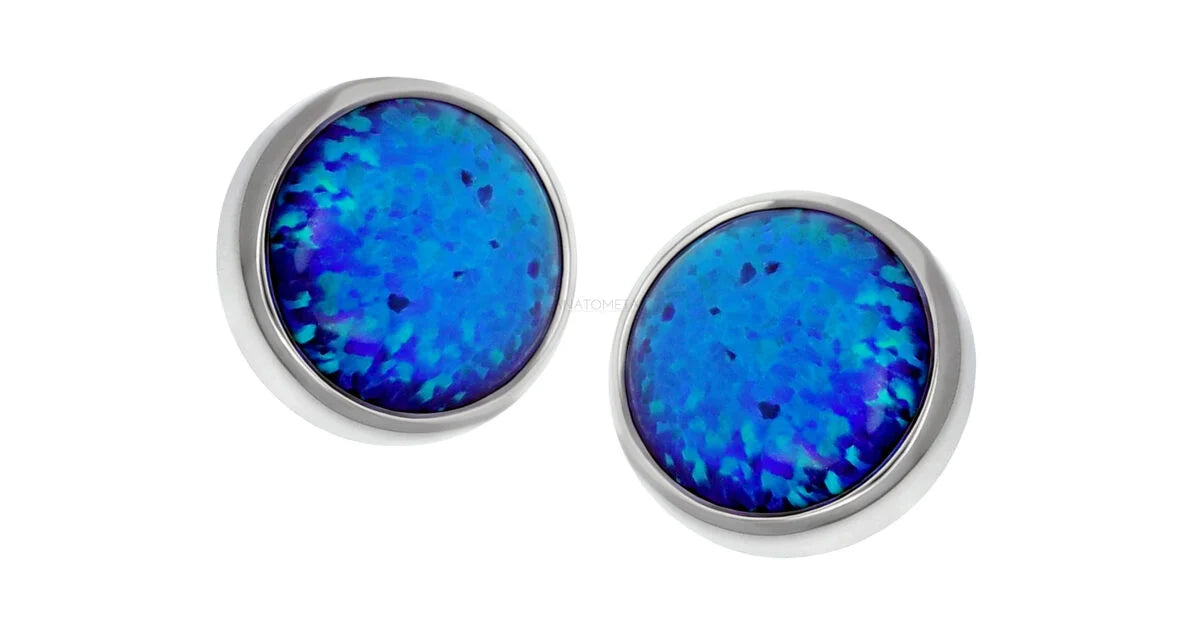 ANATOMETAL - OPAL CABOCHON BEZEL (2.5mm) - 18KT SOLID GOLD - THREADLESS END