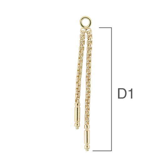 LEROI - MEANDER II - 14KT SOLID GOLD - CHAIN