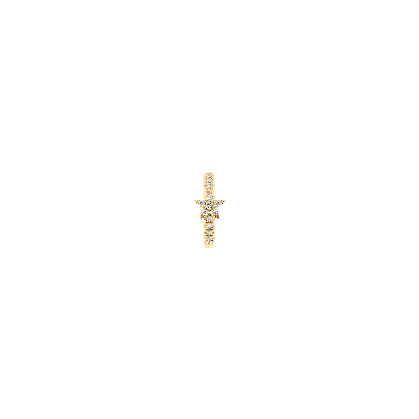 MODERN MOOD - CHARLOTTE STAR - DIAMOND - 14KT SOLID GOLD - HUGGIE