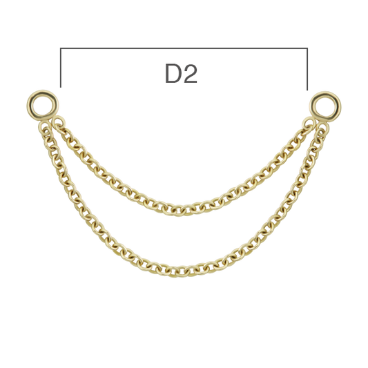 LEROI - CAVO II - 14KT SOLID GOLD - CHAIN