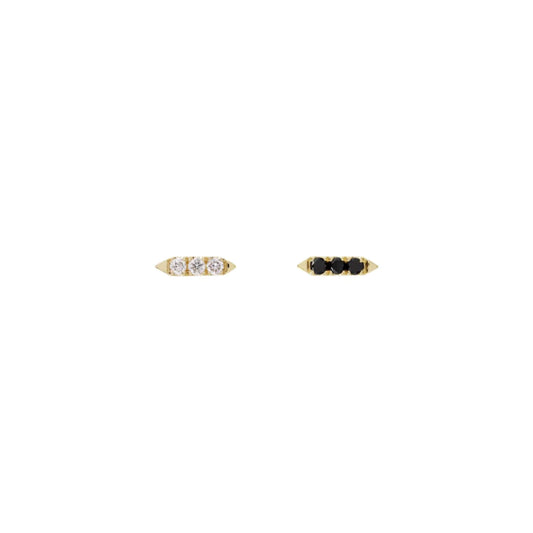 MODERN MOOD - LEVI (1, 2, & 3 DIAMONDS) - 14KT SOLID GOLD - THREADLESS END