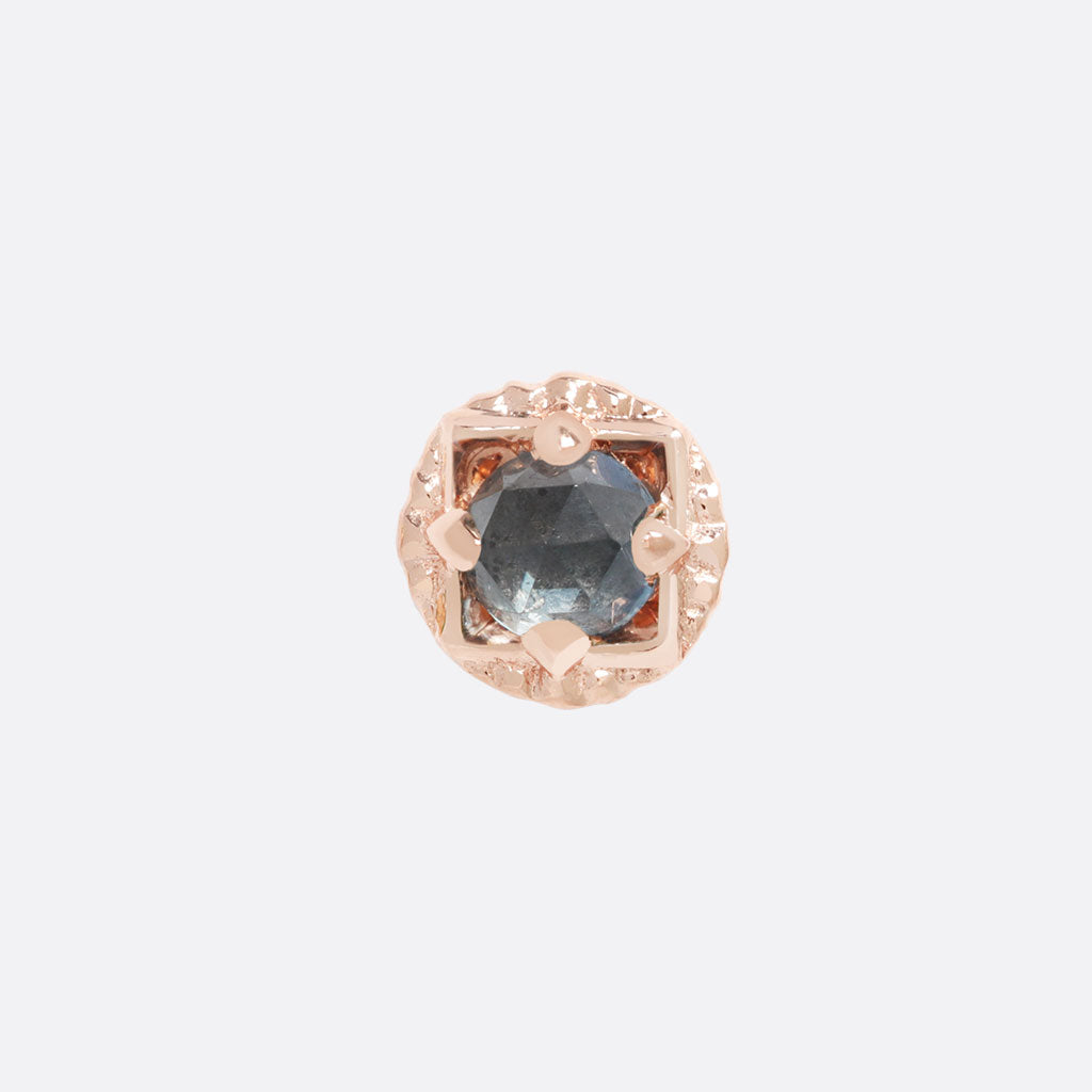 TETHER - OMEGA 24 - LONDON BLUE TOPAZ - 14KT SOLID GOLD - THREADLESS END