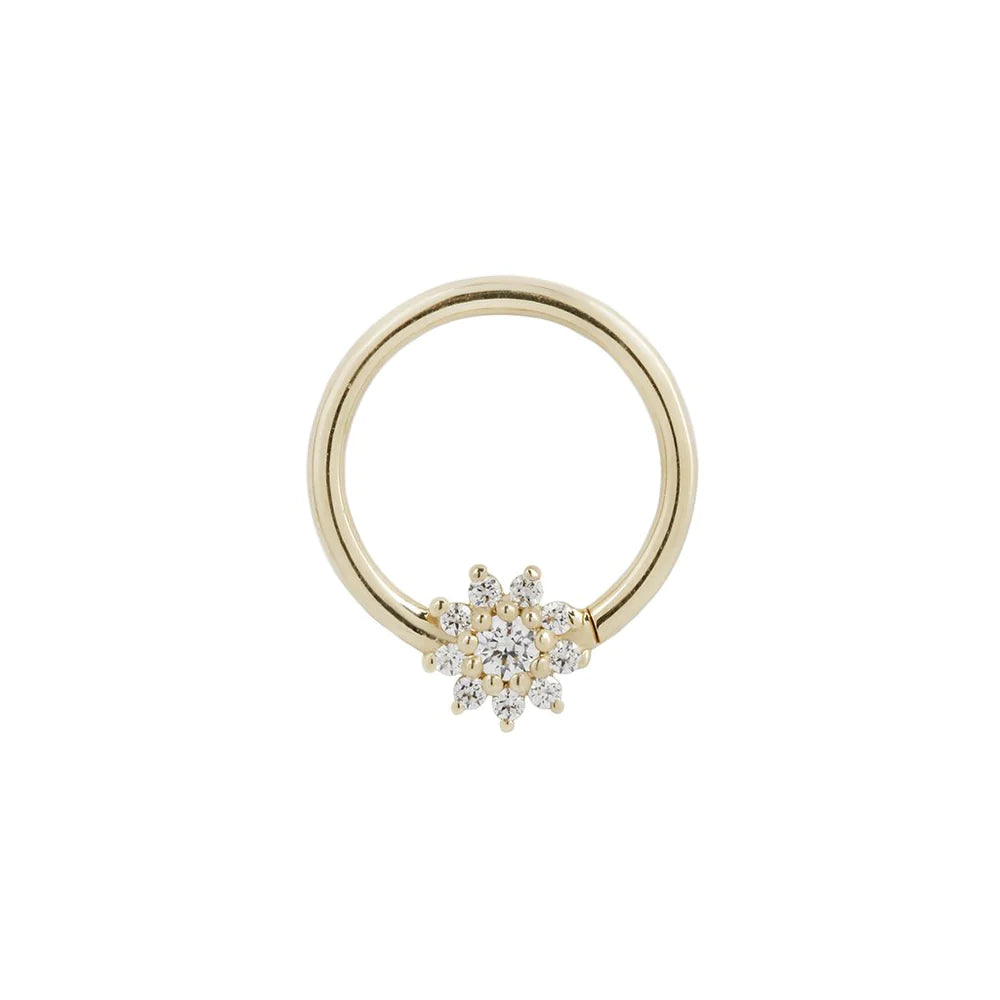 BUDDHA JEWELRY - ELOISE FLOWER - CZ - SEAMLESS RING