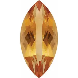 KIWI DIAMOND - MARQUISE PRONG (4MM X 2MM)- 14KT SOLID GOLD - THREADLESS END