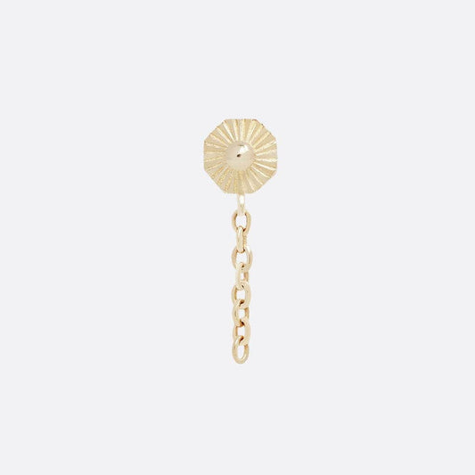 TETHER - CHAINED ALPHA 08 - 14KT SOLID GOLD - THREADLESS END