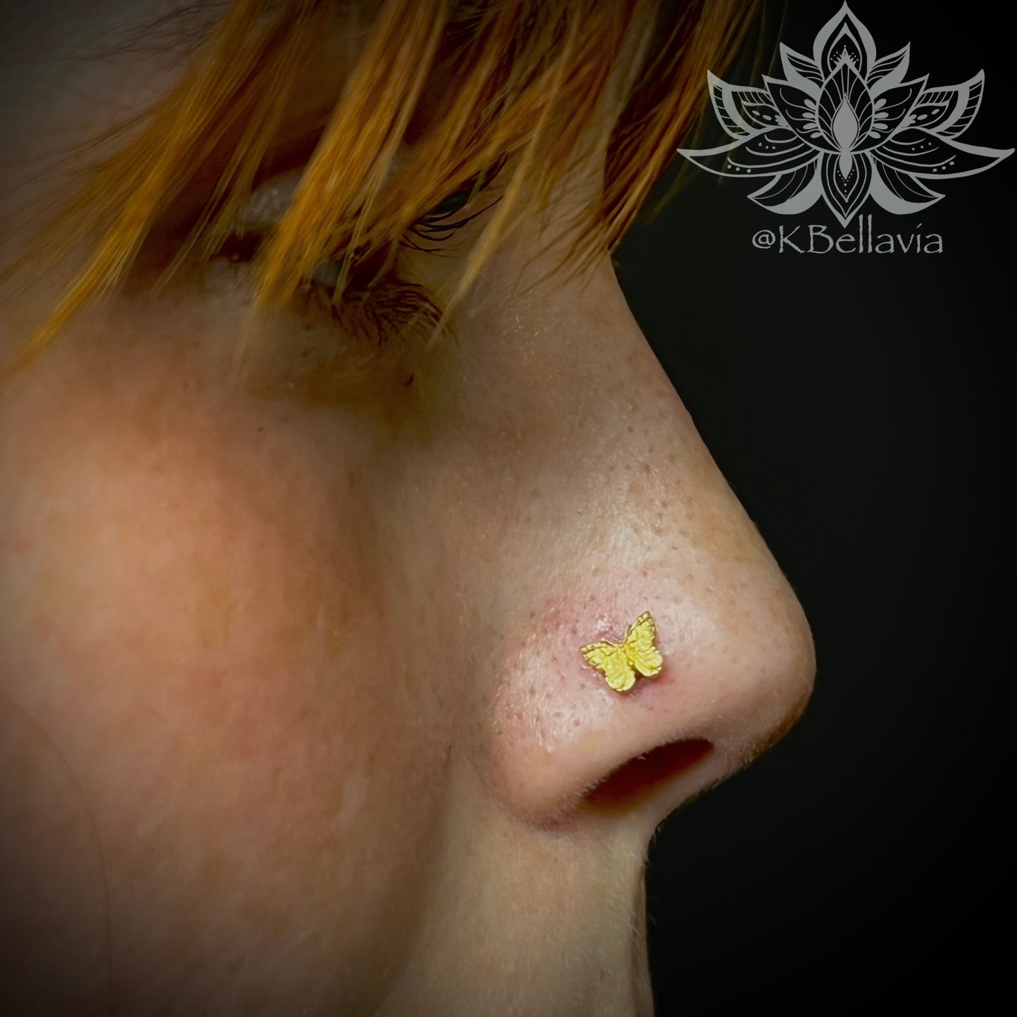 Anatometal - Butterfly - 18kt Solid Gold - Threadless