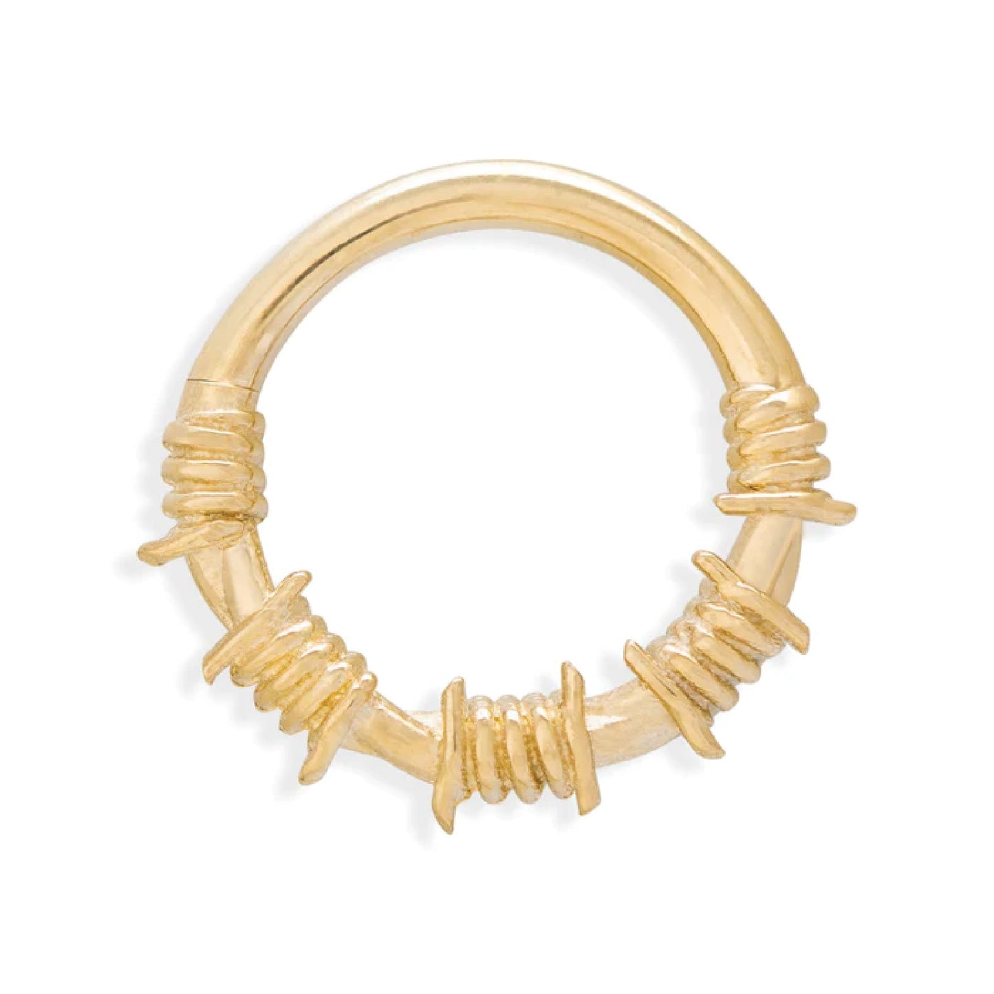 Tawapa - Barbed Wire - Seam Ring - 14kt Solid Gold