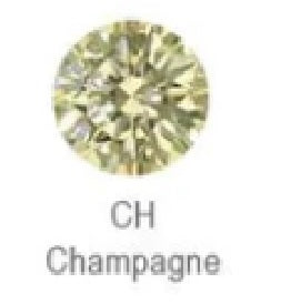 NeoMetal - Prong Set - Champagne CZ Titanium Gem 1.5mm, 2mm, 2.5mm, 3mm, 4mm, 5mCham