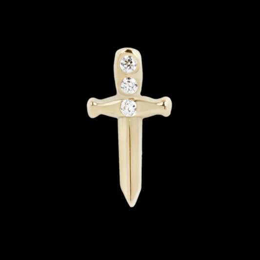 Maya Jewelry - Choose Your Weapon - 14kt Solid Gold - CZ