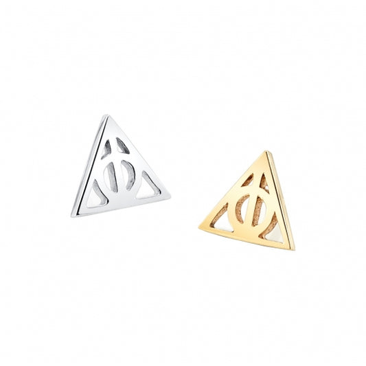 BVLA - DEATHLY HALLOWS - 14KT SOLID GOLD - THREADLESS END