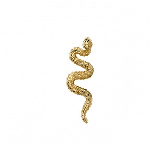 BVLA - DELICATE SNAKE - 9MM - 14KT SOLID GOLD - THREADLESS