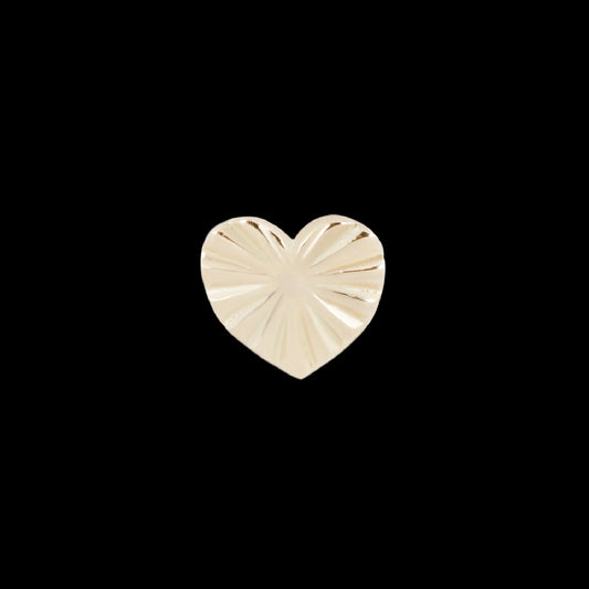 Maya Jewelry - Heart Shine - 14kt Solid Gold - Threadless End
