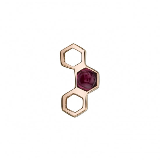 BVLA - HONEYCOMB - 14KT SOLID GOLD - THREADLESS END