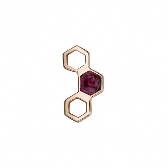 BVLA - HONEYCOMB - 14KT SOLID GOLD - THREADLESS END