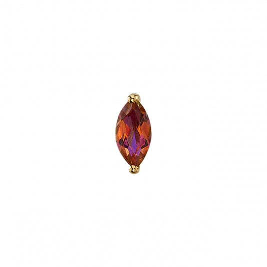 BVLA - MARQUISE TWO PRONG- 14kt SOLID GOLD - THREADLESS END