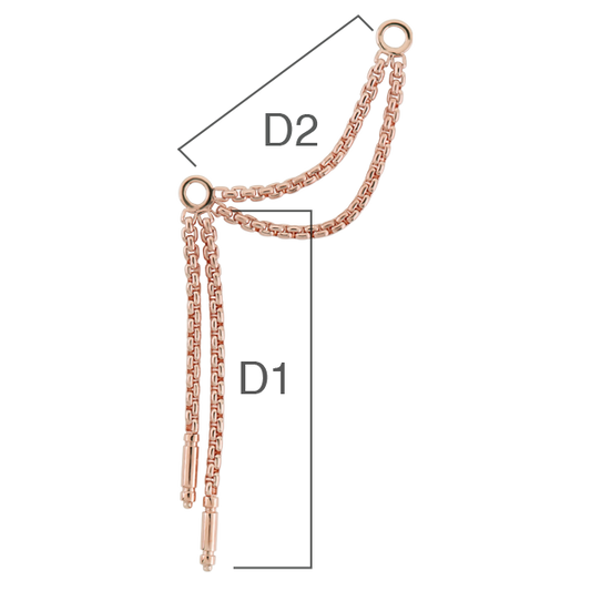 LEROI - MEANDER IV CHAIN- 14KT SOLID GOLD