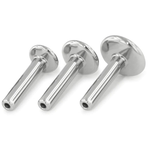 NeoMetal Titanium 16ga 7/32" Labret Post 5/32" Disk (4mm Disk Back)