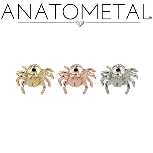 ANATOMETAL - JUMPING SPIDER - 18KT SOLID GOLD - THREADLESS END