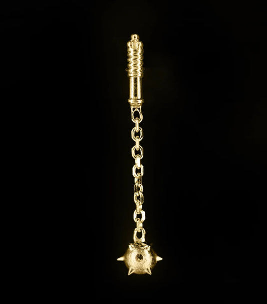 REGALIA - THE ALGORITHM STANDARD - 14KT SOLID GOLD - THREADLESS END + CHARM