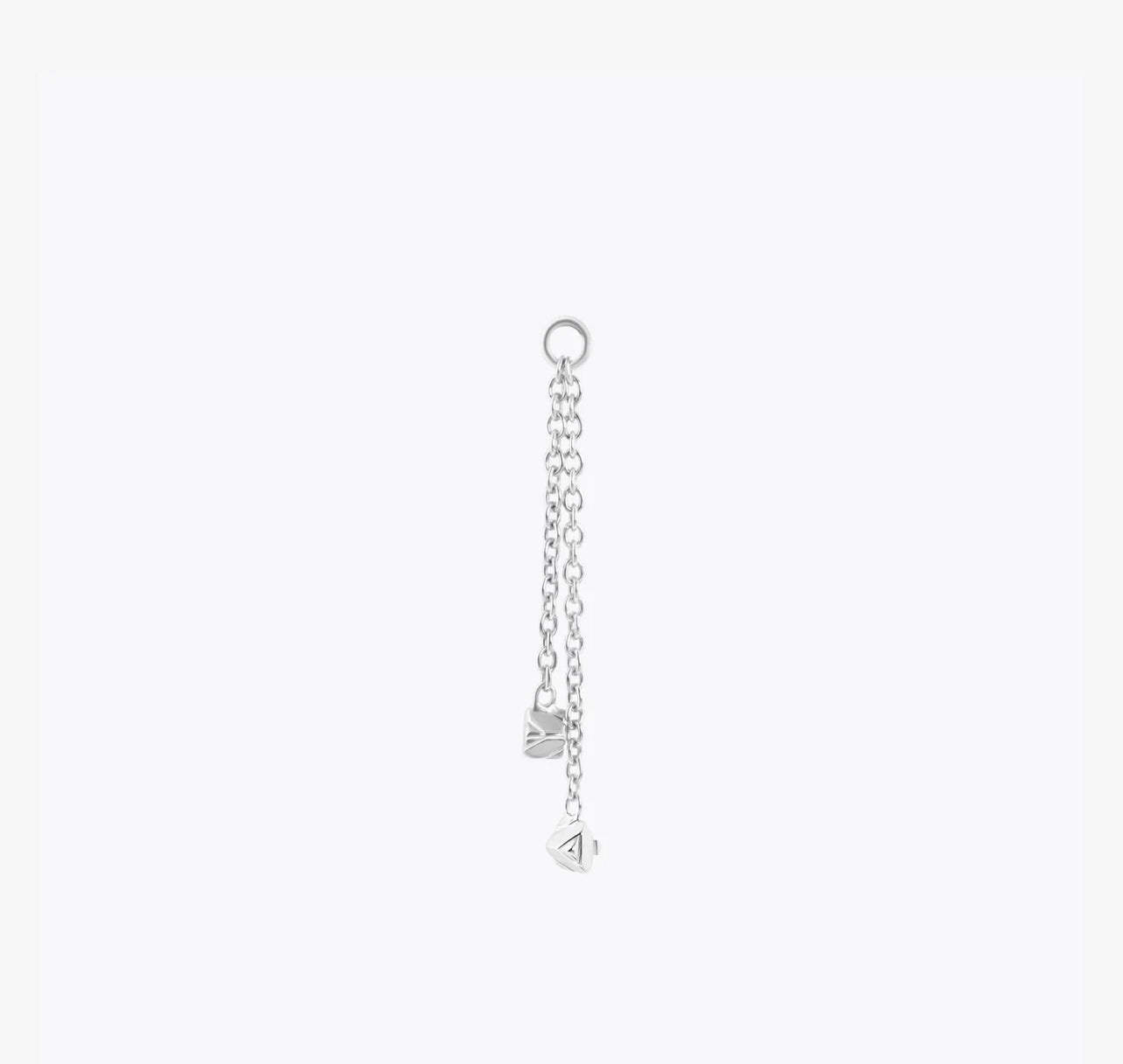 TETHER - EZRA - 14KT SOLID GOLD - DOUBLE CHAIN + CHARM