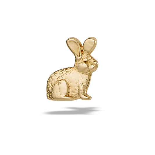 BODY GEMS - BUNNY - 14KT SOLID GOLD - THREADLESS END